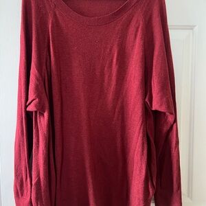 LOFT Rich Red Crew Neck Sweater